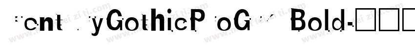 CenturyGothicProGrk Bold字体转换